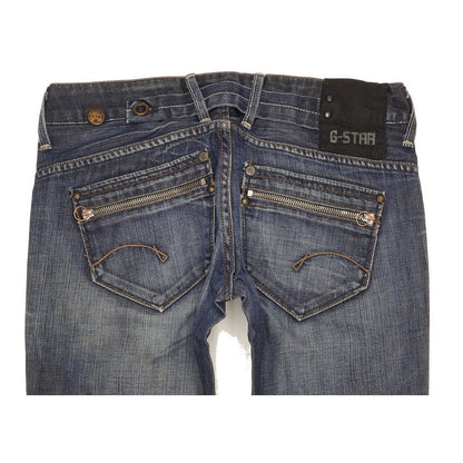 G-Star Women Blue Straight Slim Jeans W29 L30