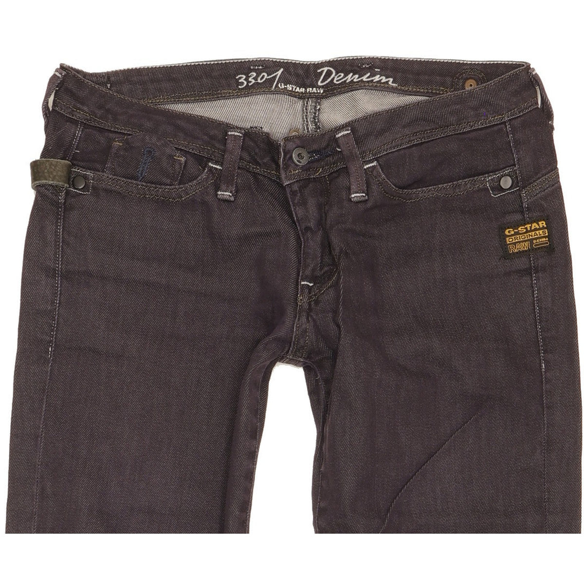 G-Star 3301 Women Navy Skinny Slim Jeans W26 L30