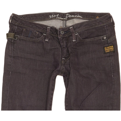 G-Star 3301 Women Navy Skinny Slim Jeans W26 L30