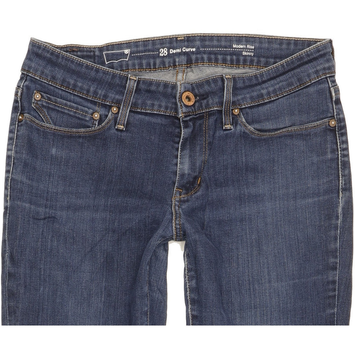 Levi's Demi Curve Women Blue Skinny Slim Stretch Jeans W28 L27