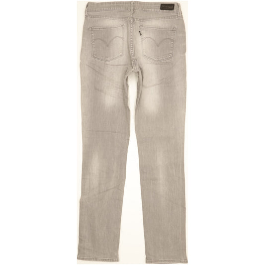 Levi's Demi Curve Women Grey Straight Classic Stretch Jeans W30 L32