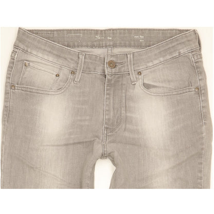 Levi's Demi Curve Women Grey Straight Classic Stretch Jeans W30 L32