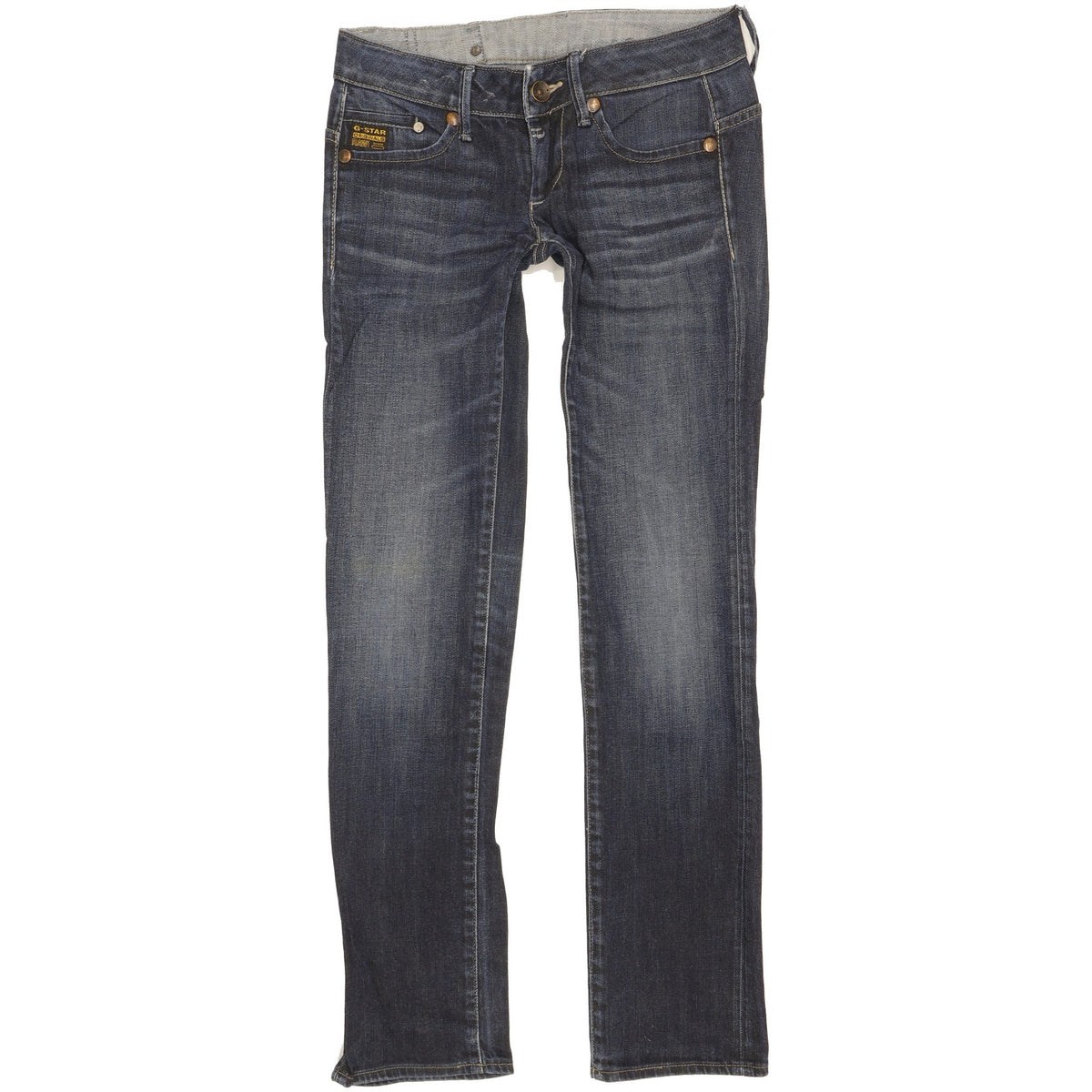 G-Star Midge Women Blue Straight Slim Stretch Jeans W25 L31