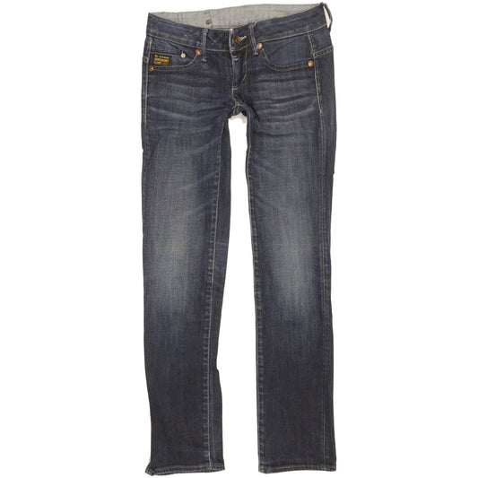 G-Star Midge Women Blue Straight Slim Stretch Jeans W25 L31