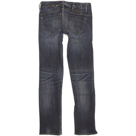 G-Star Midge Women Blue Straight Slim Stretch Jeans W25 L31