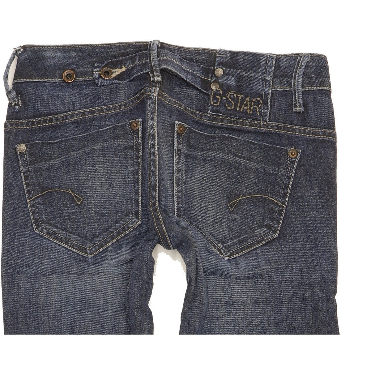 G-Star Midge Women Blue Straight Slim Stretch Jeans W25 L31