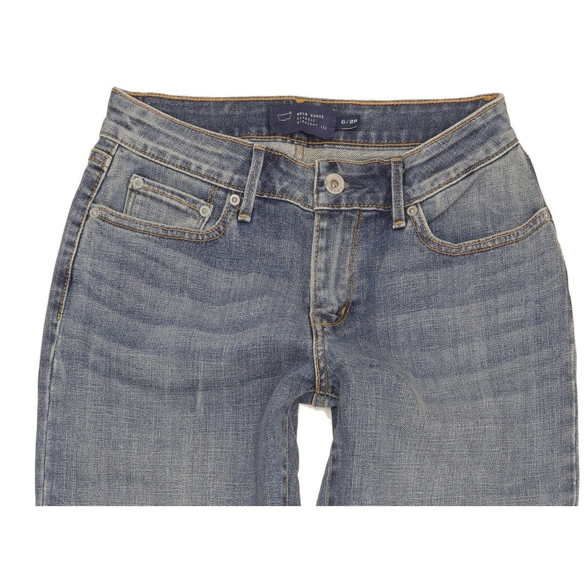 Levi's Bold Curve Women Blue Straight Classic Stretch Jeans W28 L30