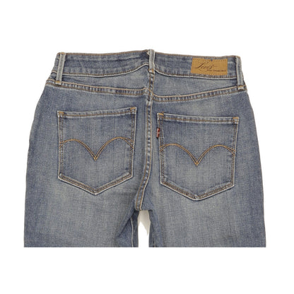 Levi's Bold Curve Women Blue Straight Classic Stretch Jeans W28 L30