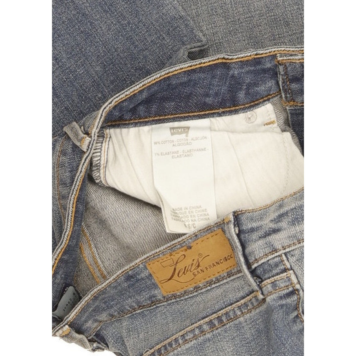 Levi's Bold Curve Women Blue Straight Classic Stretch Jeans W28 L30