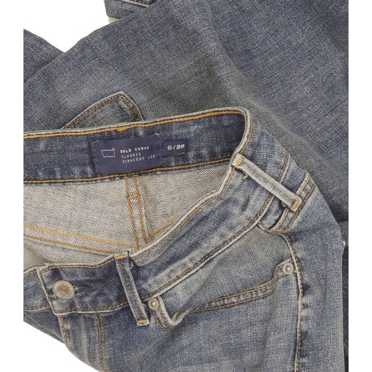 Levi's Bold Curve Women Blue Straight Classic Stretch Jeans W28 L30