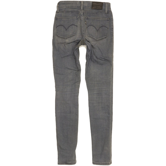 Levi's 711 Women Blue Skinny Slim Stretch Jeans W25 L30