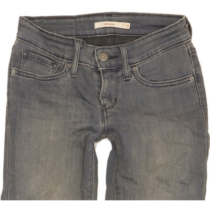 Levi's 711 Women Blue Skinny Slim Stretch Jeans W25 L30