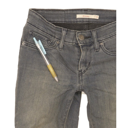Levi's 711 Women Blue Skinny Slim Stretch Jeans W25 L30