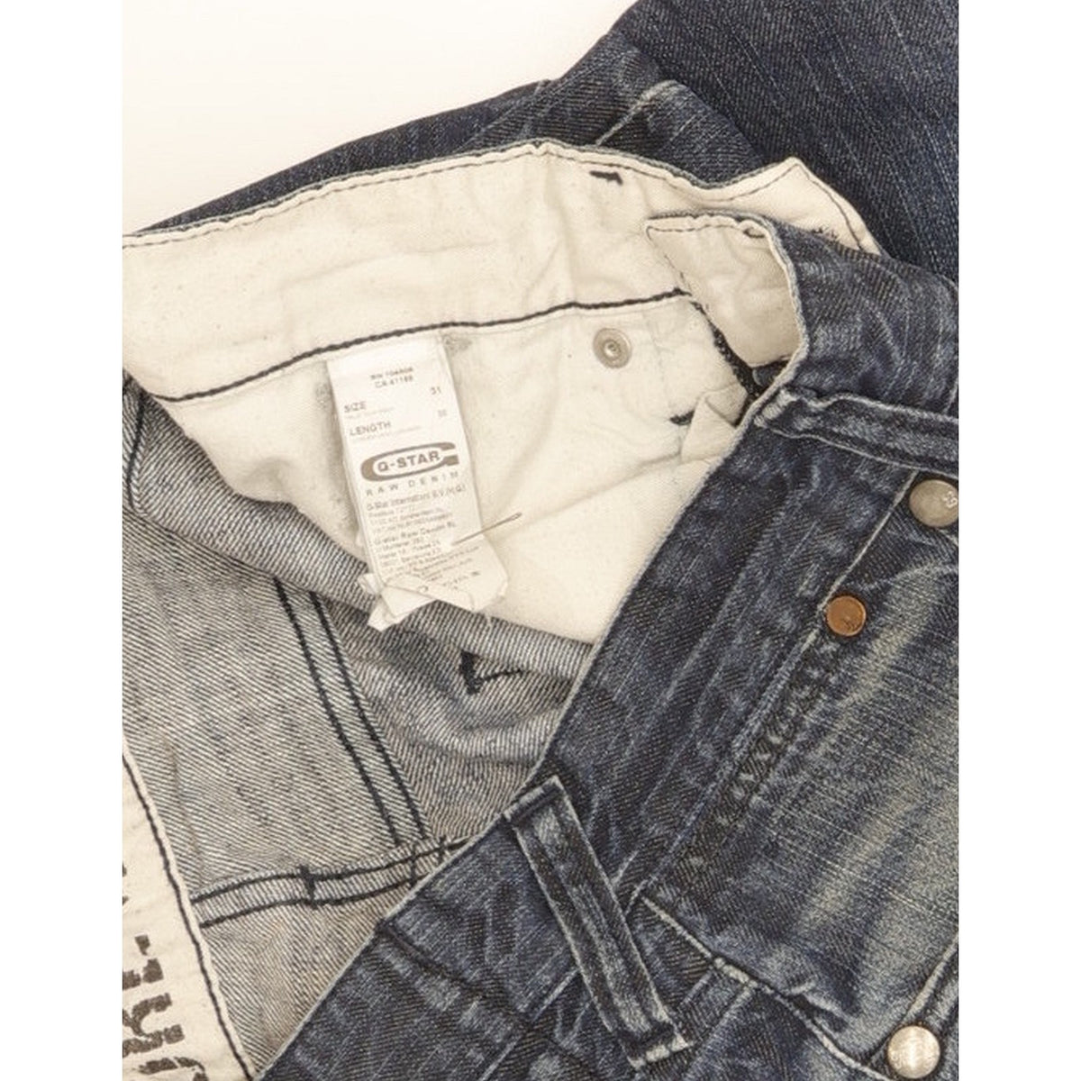 G-Star Core Sec Men Blue Straight Slim Jeans W31 L29