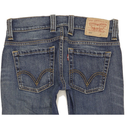 Levi's 603 Men Blue Skinny Slim Stretch Jeans W28 L34