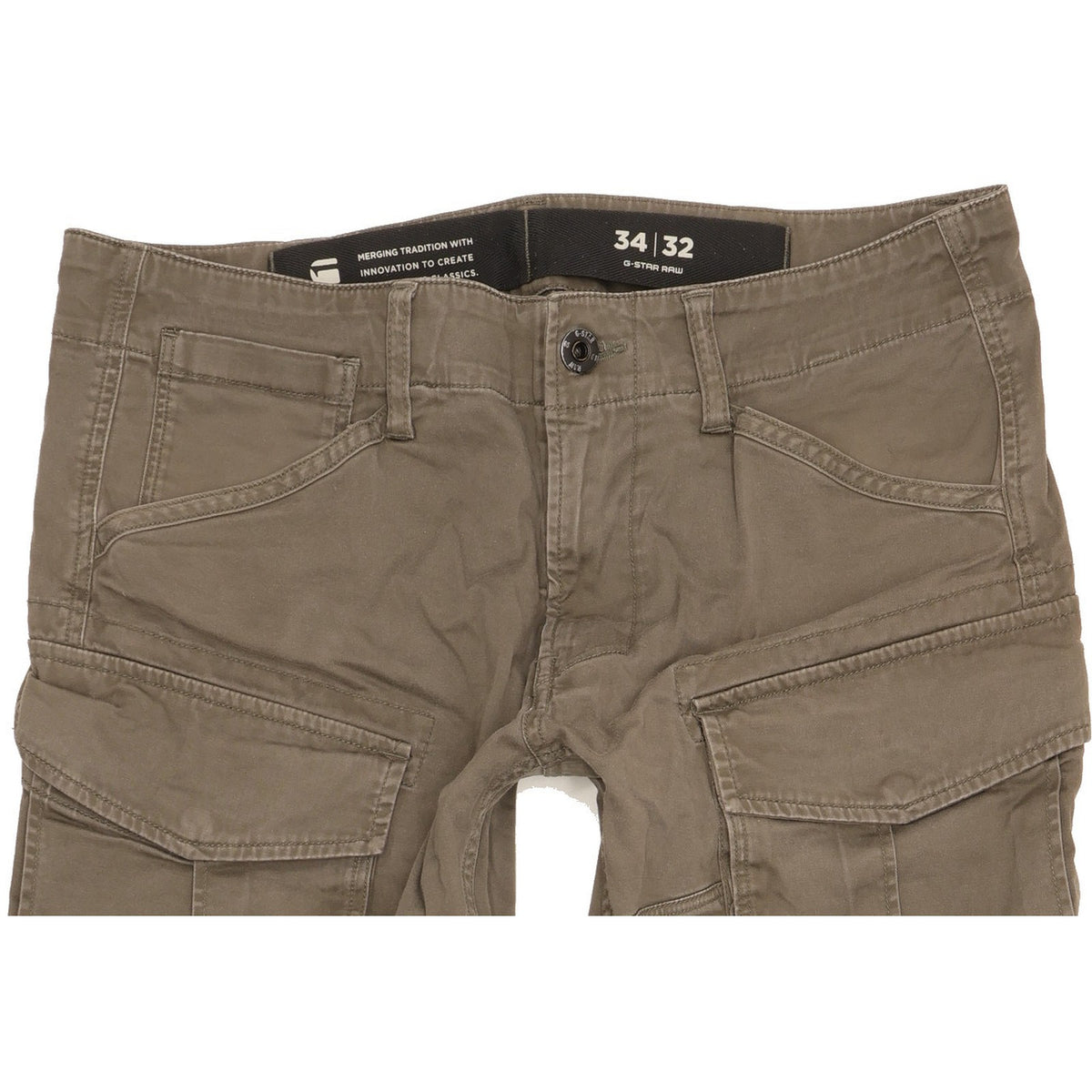 G-Star Men Green Tapered Relaxed Jeans W34 L32