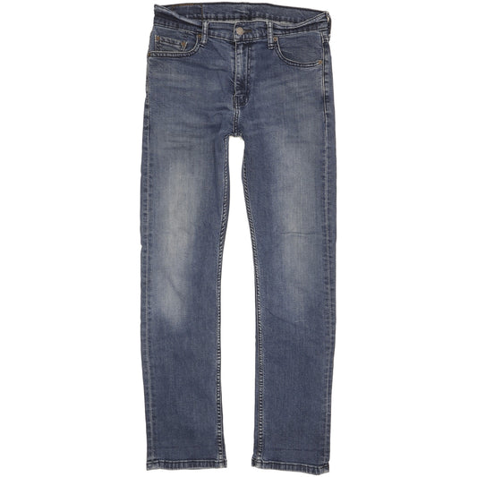 Levi's 513 Men Blue Straight Slim Stretch Jeans W30 L31