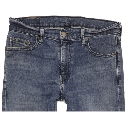 Levi's 513 Men Blue Straight Slim Stretch Jeans W30 L31