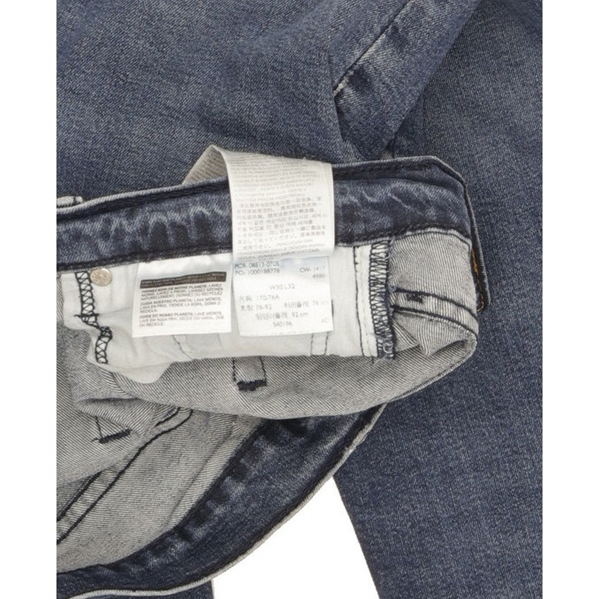 Levi's 513 Men Blue Straight Slim Stretch Jeans W30 L31