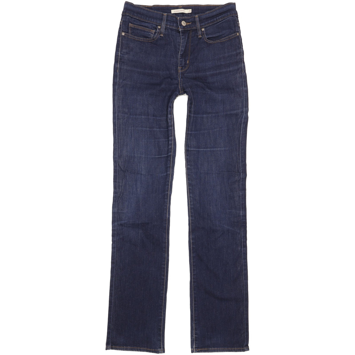 Levi's Slimming Women Blue Straight Slim Stretch Jeans W29 L34