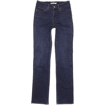 Levi's Slimming Women Blue Straight Slim Stretch Jeans W29 L34