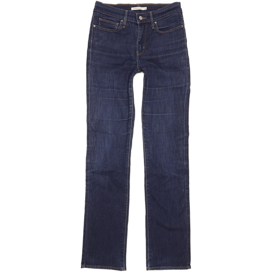 Levi's Slimming Women Blue Straight Slim Stretch Jeans W29 L34