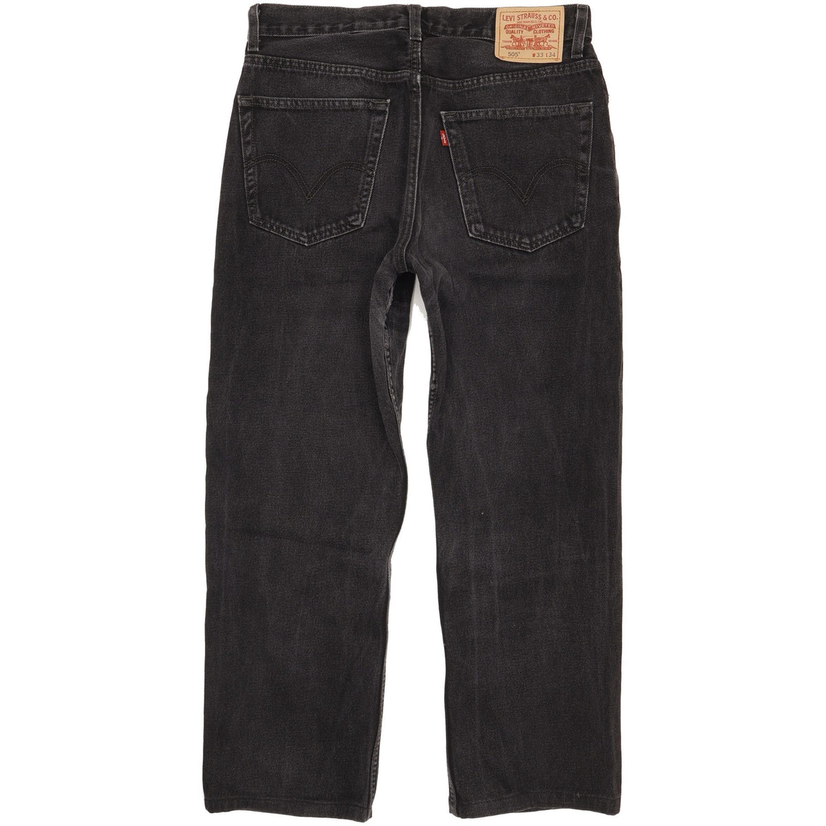Levi's 505 Men Black Straight Regular Jeans W33 L27