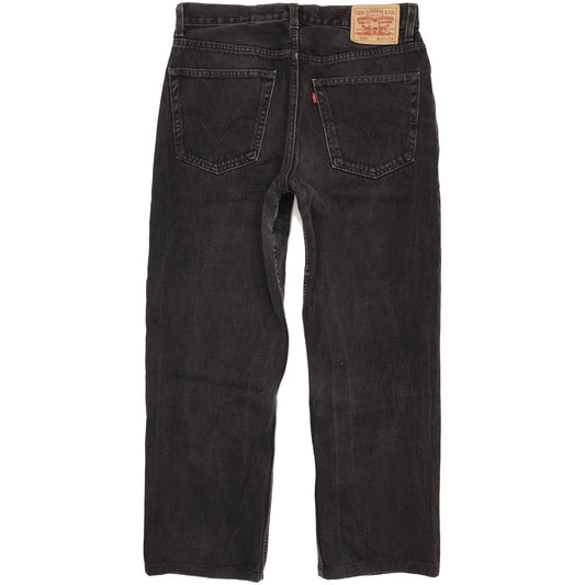 Levi's 505 Men Black Straight Regular Jeans W33 L27