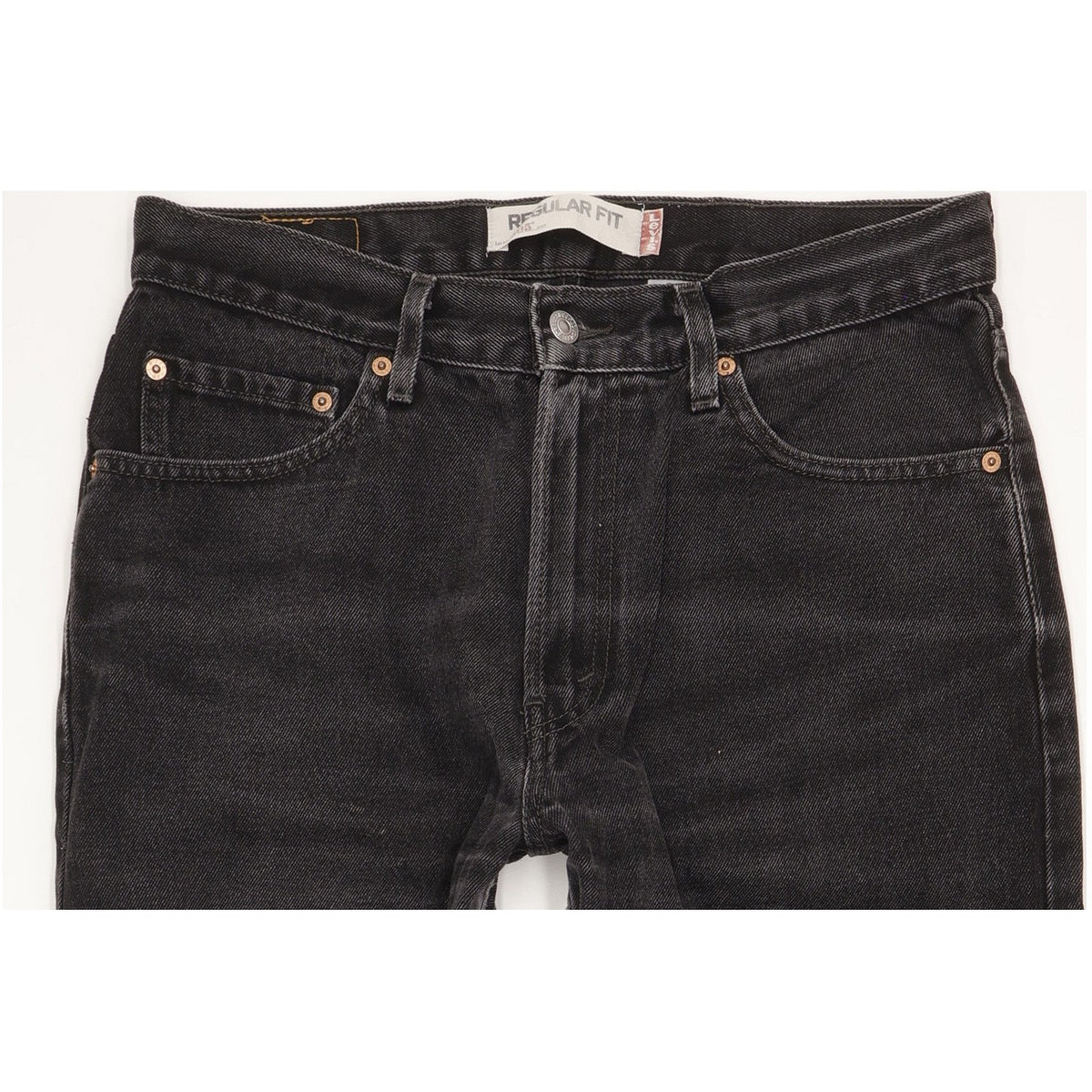 Levi's 505 Men Black Straight Regular Jeans W33 L27