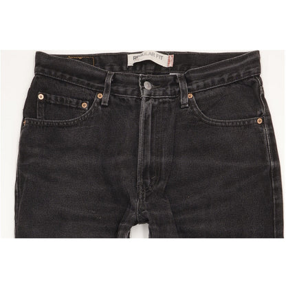 Levi's 505 Men Black Straight Regular Jeans W33 L27