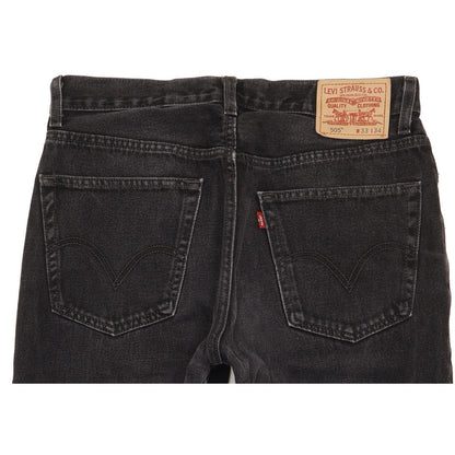 Levi's 505 Men Black Straight Regular Jeans W33 L27