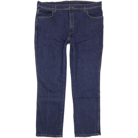 Wrangler Men Blue Straight Regular Stretch Jeans W42 L32
