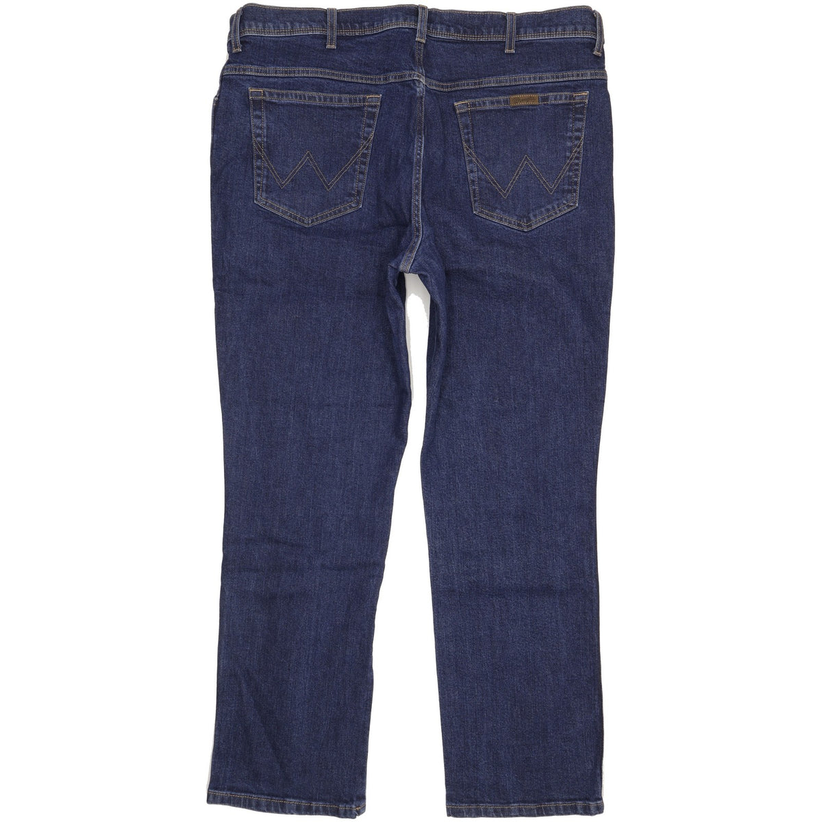 Wrangler Men Blue Straight Regular Stretch Jeans W42 L32