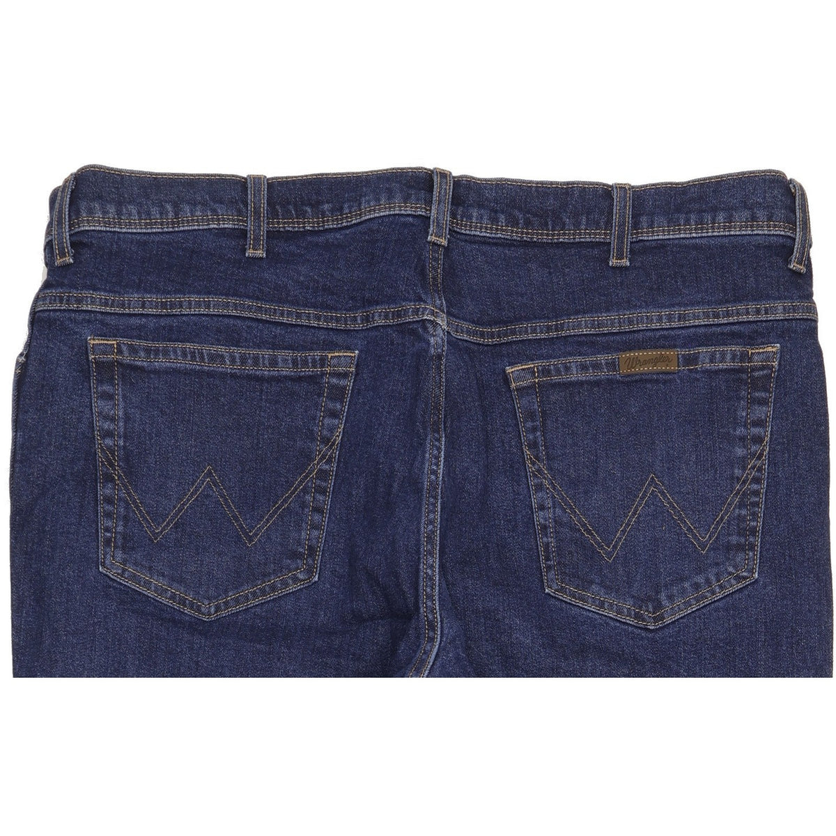 Wrangler Men Blue Straight Regular Stretch Jeans W42 L32