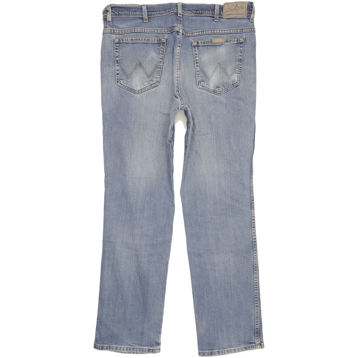 Wrangler Durable Quality Men Blue Straight Regular Stretch Jeans W38 L32