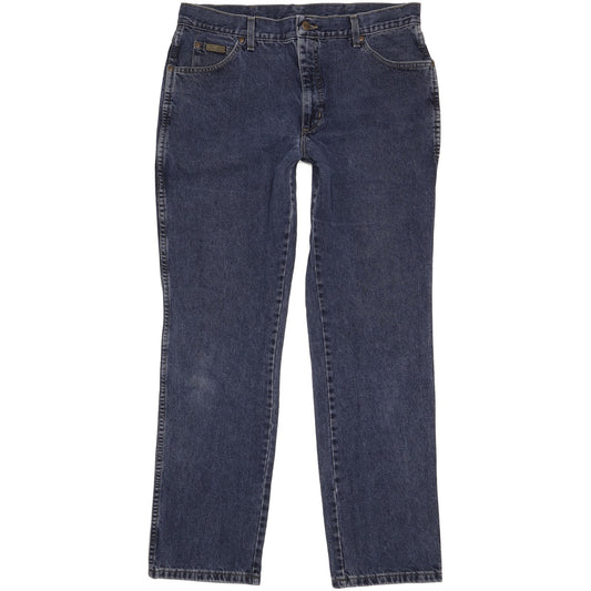 Wrangler Texas Men Blue Straight Regular Jeans W37 L33