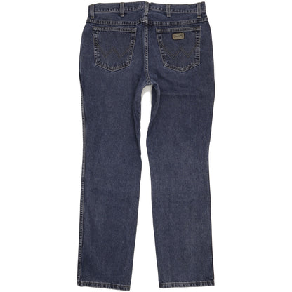Wrangler Texas Men Blue Straight Regular Jeans W37 L33
