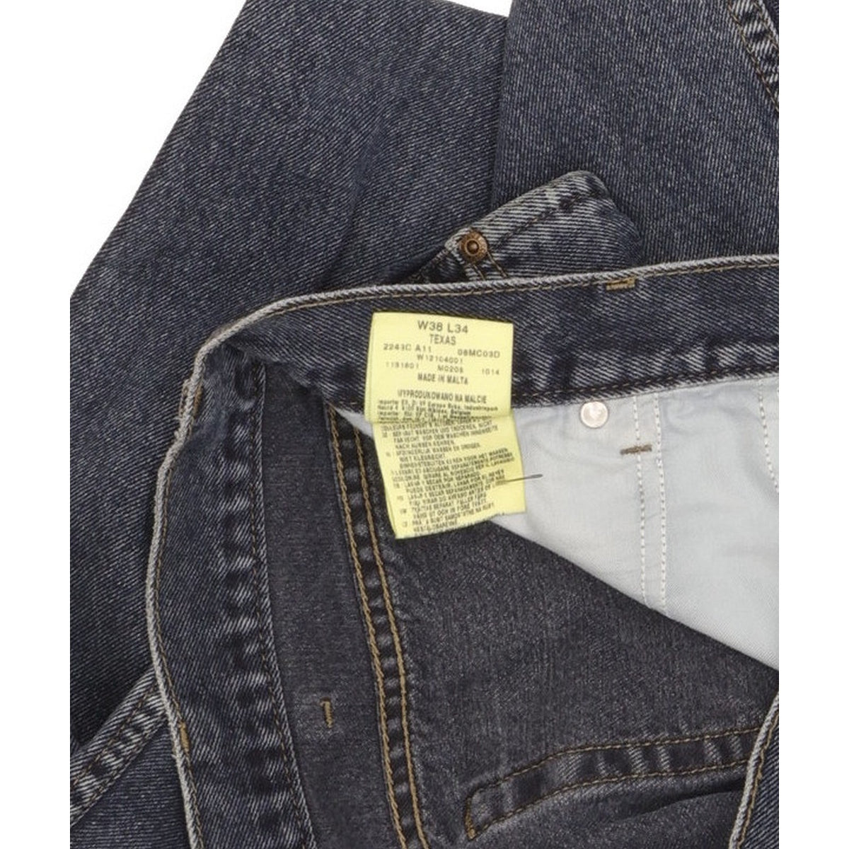 Wrangler Texas Men Blue Straight Regular Jeans W37 L33