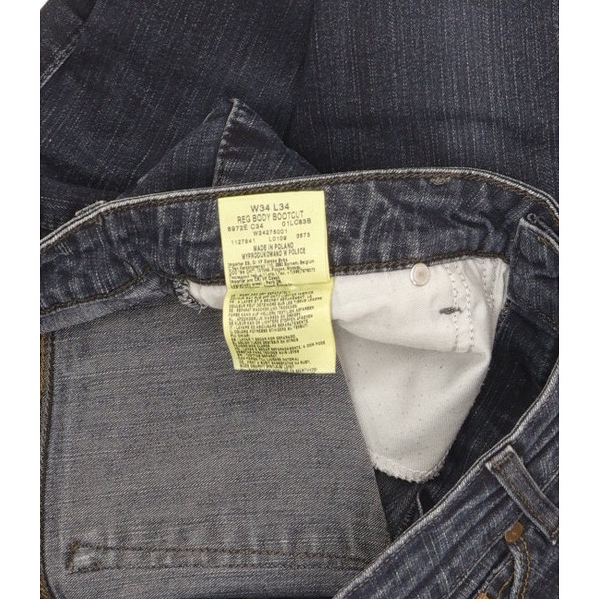 Wrangler Blue Bootcut Regular Stretch Jeans High Waisted W34 L33