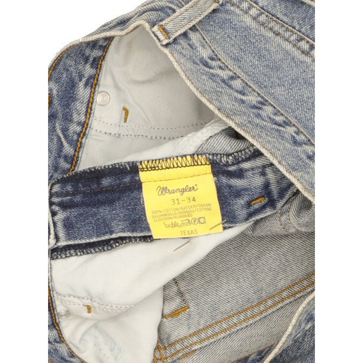 Wrangler Texas Men Blue Straight Regular Jeans W31 L28