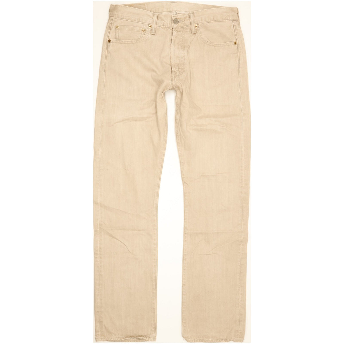 Levi's 501 Men Beige Straight Regular Jeans W32 L32