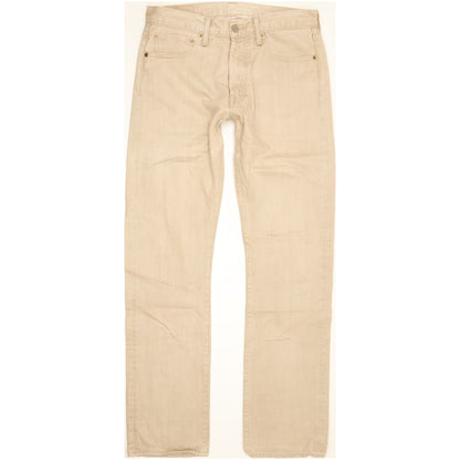 Levi's 501 Men Beige Straight Regular Jeans W32 L32