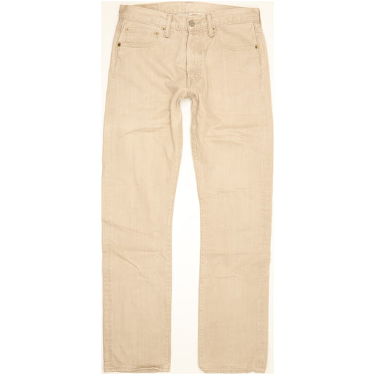 Levi's 501 Men Beige Straight Regular Jeans W32 L32