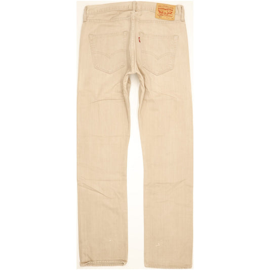 Levi's 501 Men Beige Straight Regular Jeans W32 L32