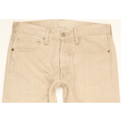 Levi's 501 Men Beige Straight Regular Jeans W32 L32