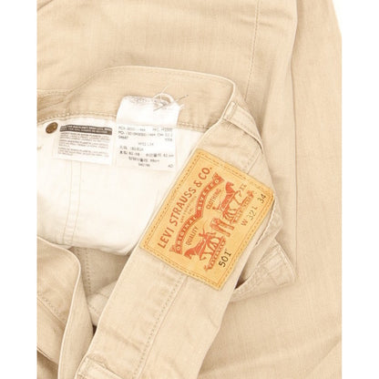 Levi's 501 Men Beige Straight Regular Jeans W32 L32