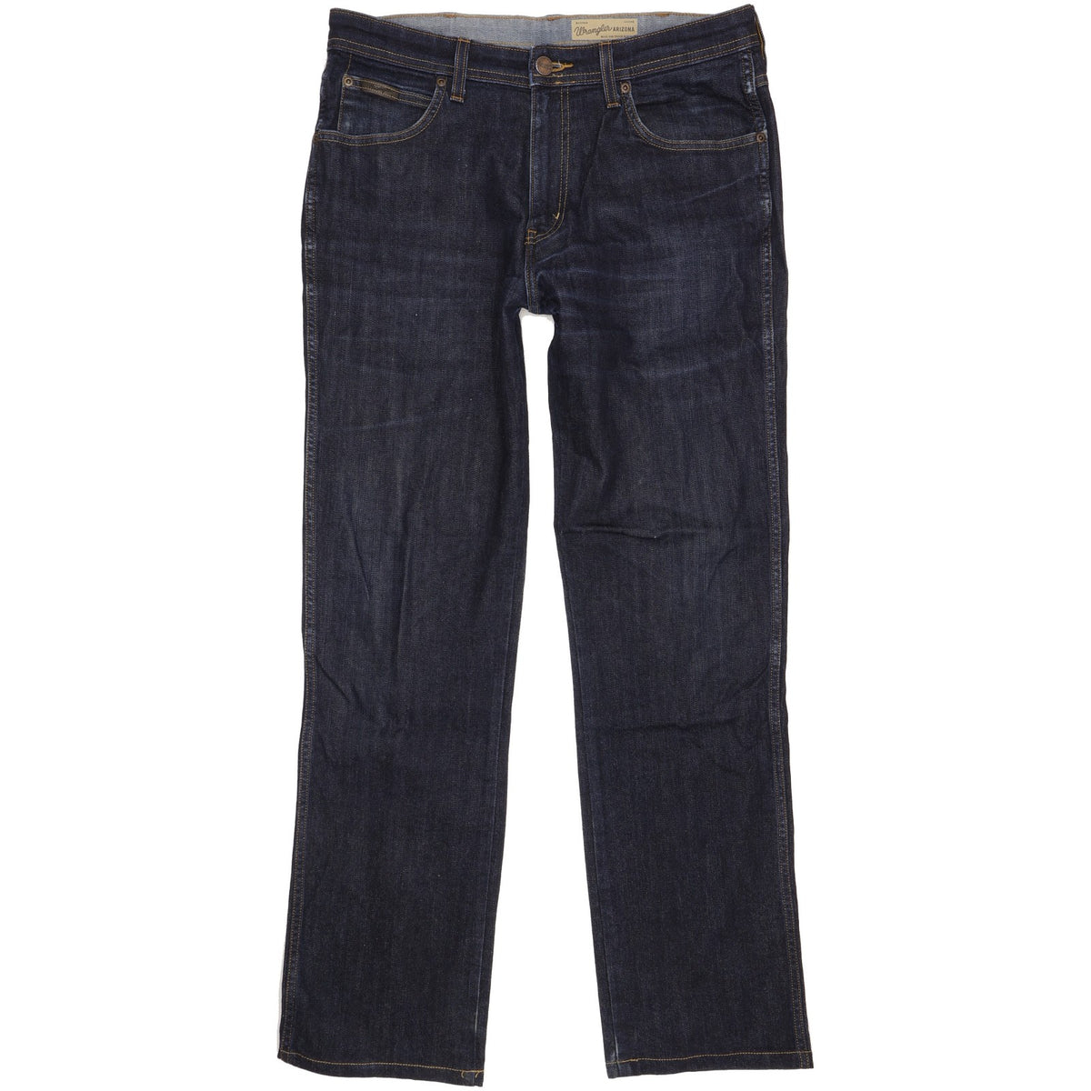 Wrangler Arizona Men Blue Straight Regular Stretch Jeans W34 L31