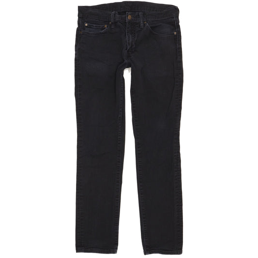 Levi's 511 Men Black Straight Slim Stretch Jeans W32 L31