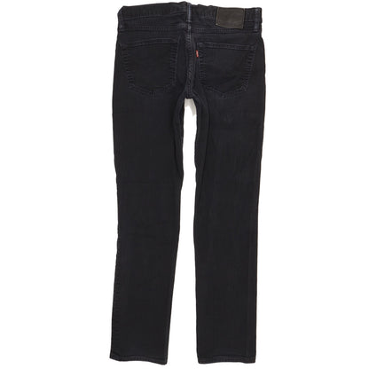 Levi's 511 Men Black Straight Slim Stretch Jeans W32 L31