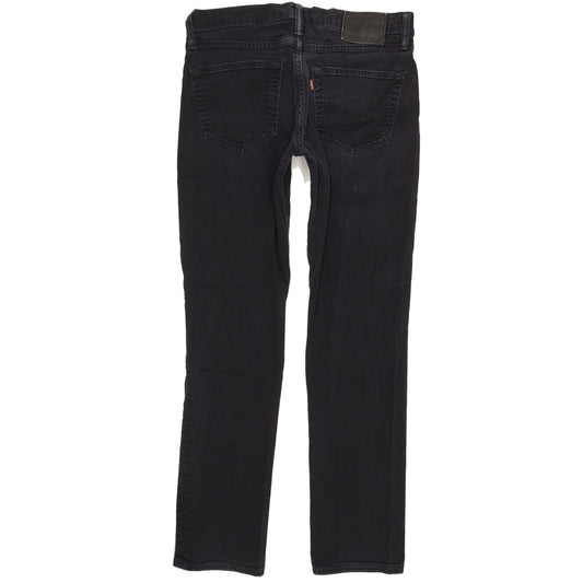 Levi's 511 Men Black Straight Slim Stretch Jeans W32 L31